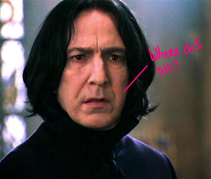 alan rickman die hard. Alan Rickman as Severus Snape,